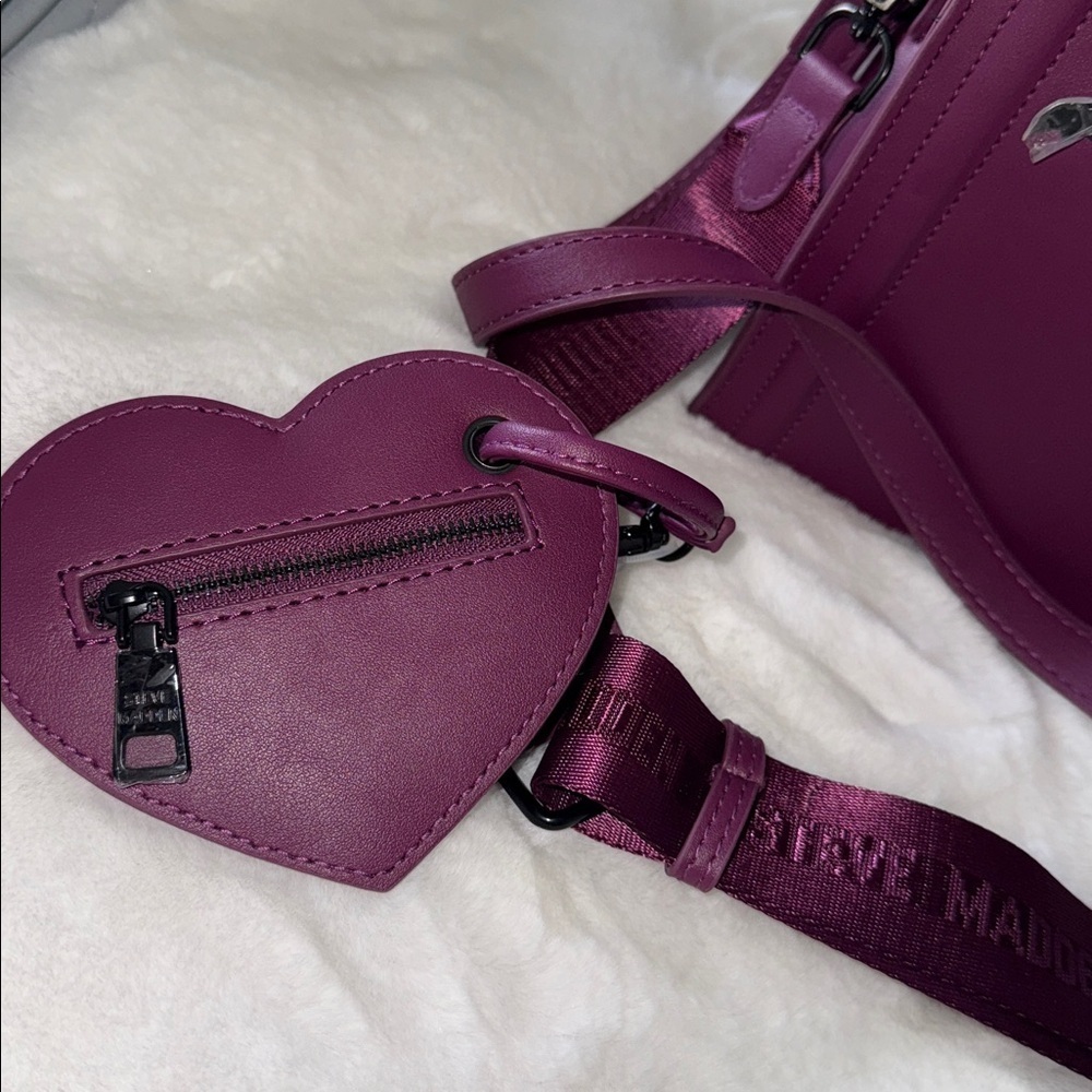 🦇🦇Viral Tik Tok Steve Madden Halloween Plum Evelyn Bats Satchel Purse🦇 - Picture 4 of 9